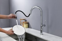 Смеситель для кухни AQUAme Cucina с выдвижным изливом AQM9905CR