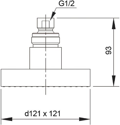 Верхний душ Raiber RFD-23