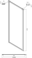 Душевой уголок Ambassador Forsa 17021102NX-80NX 110х80 см
