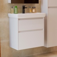 Тумба под раковину Lemark Combi 60 белая глянцевая Тумба под раковину Lemark Combi 60 белая глянцевая