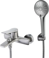 Смеситель для ванны с душем Lemark Bronx LM3714GM графит