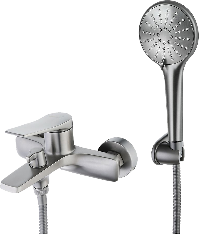 Смеситель для ванны с душем Lemark Bronx LM3714GM графит