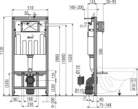 Комплект Унитаз подвесной Duravit D-code 45700900A1 безободковый + Инсталляция AlcaPlast A101 Sadromodul + Кнопка ALCA M70 белая + Звукоизоляция + Гигиенический душ Rossinka X X25-51 со смесителем, С ВНУТРЕННЕЙ ЧАСТЬЮ