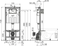 Комплект Унитаз подвесной Duravit D-code 45700900A1 безободковый + Инсталляция AlcaPlast A101 Sadromodul + Кнопка ALCA M70 белая + Звукоизоляция + Гигиенический душ Rossinka X X25-51 со смесителем, С ВНУТРЕННЕЙ ЧАСТЬЮ