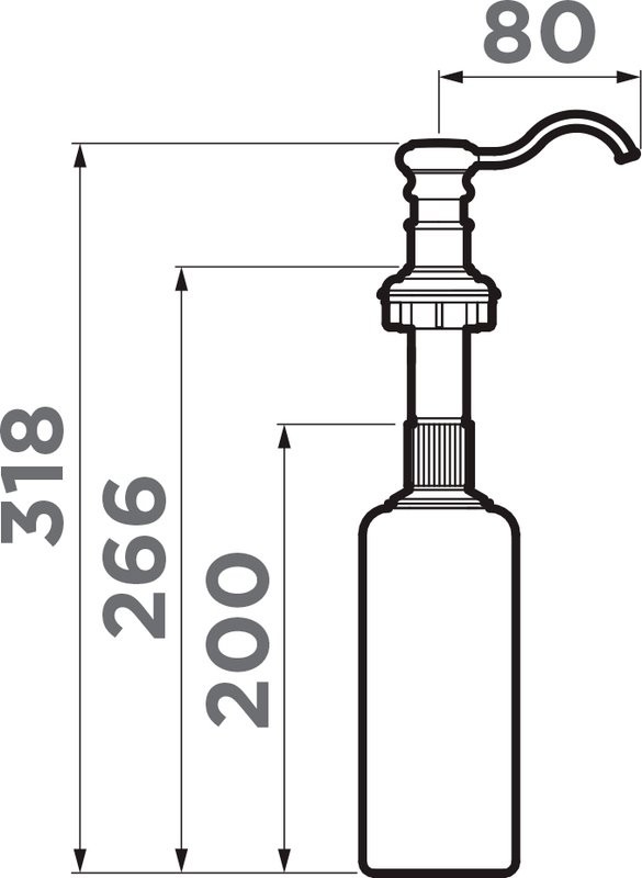Дозатор для кухонной мойки Omoikiri 4995034 карамель