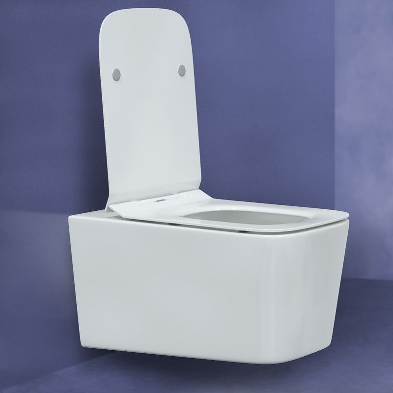 Комплект Унитаз подвесной Berges Floe + Инсталляция Novum L5 с черной кнопкой смыва Soft Touch