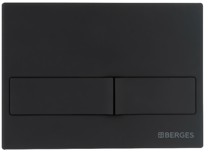 Комплект Унитаз подвесной Berges Floe + Инсталляция Novum L5 с черной кнопкой смыва Soft Touch