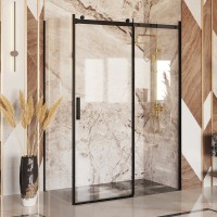 Душевой уголок Ambassador Benefit 19021205HB-80HB 160х80 см, профиль черный, стекло прозрачное