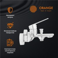 Смеситель для ванны с душем Orange Flat M12-100cr