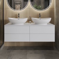 Мебель для ванной комнаты Orange Otto 130 белый глянец