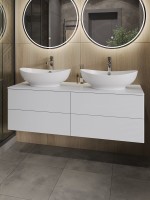 Мебель для ванной комнаты Orange Otto 130 белый глянец