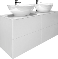 Мебель для ванной комнаты Orange Otto 130 белый глянец