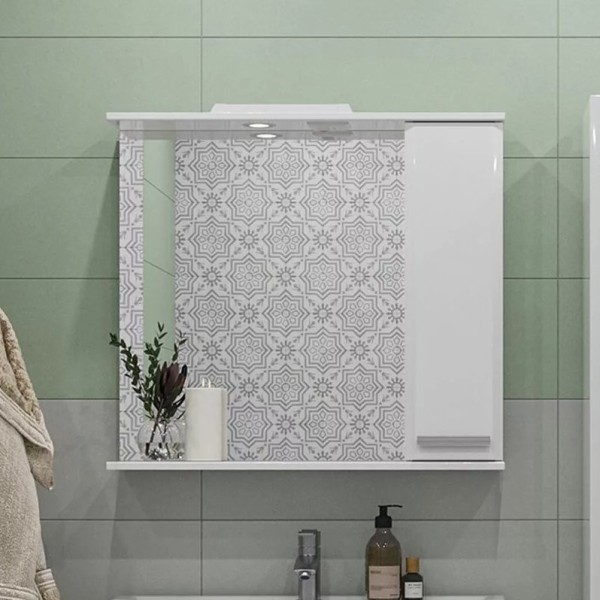 Зеркало SanStar Аура 80 белое