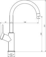 Смеситель для кухни Damixa Eclipse 310720400 никель Смеситель для кухни Damixa Eclipse 310720400 никель