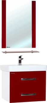 Мебель для ванной Bellezza Рокко 70 подвесная, красная