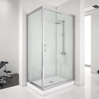Душевой уголок Aquanet Alfa 273607 90х160х200 стекло прозрачное, профиль хром