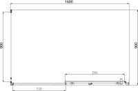 Душевой уголок Aquanet Alfa 273607 90х160х200 стекло прозрачное, профиль хром