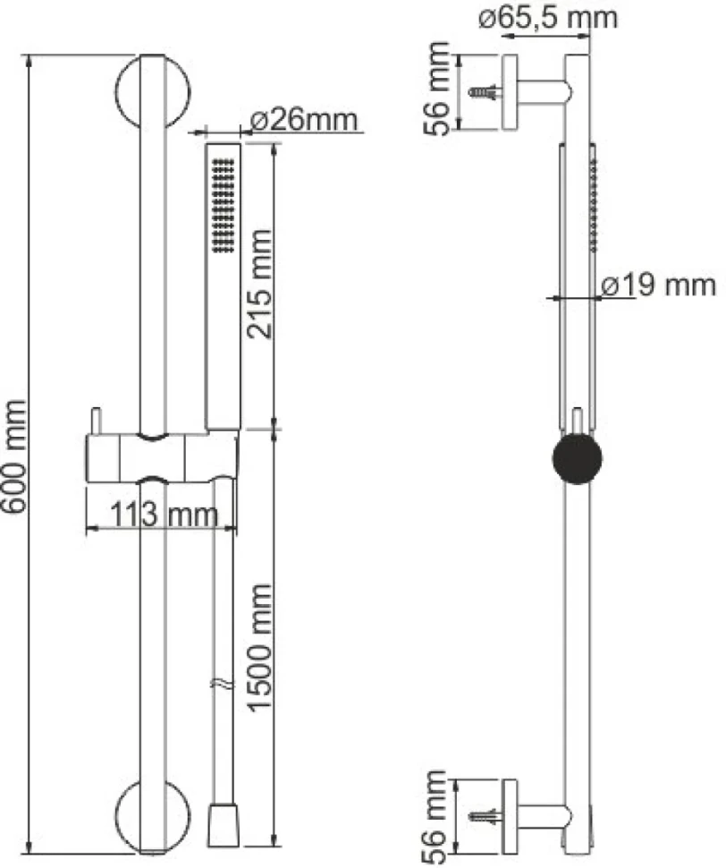Душевой гарнитур Wasserkraft A142