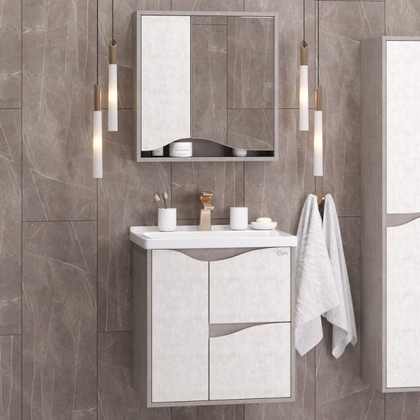 Мебель для ванной комнаты Onika Брендон 60.13 камень светлый