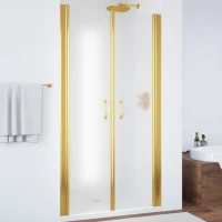 Душевая дверь в нишу Vegas Glass E2P 90 09 10 профиль золото, стекло сатин