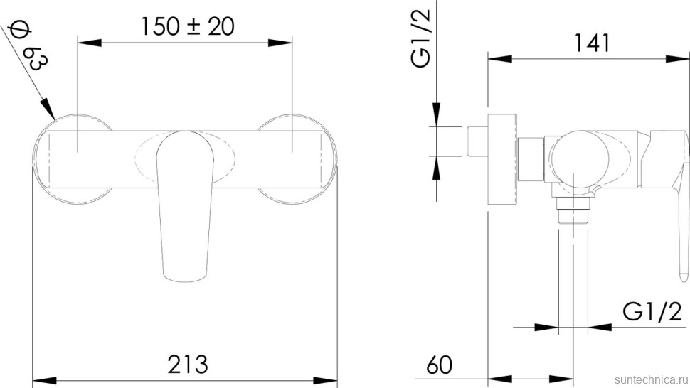 Смеситель для душа Remer Vanity V33
