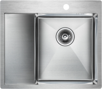 Комплект Мойка Paulmark Kroner PM225951-BSR брашированная нержавеющая сталь R + Измельчитель Intenso