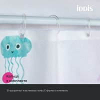 Штора для ванной IDDIS Base BO03P18i11 180х200, белая