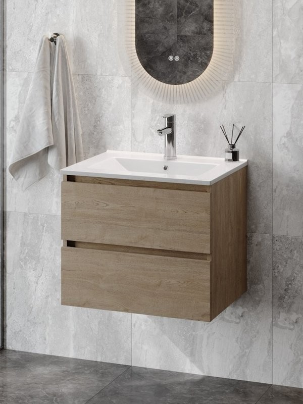 Тумба под раковину без столешницы Teymi Laina 60 светлый дуб