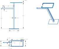 Стойка Boheme 10952-MG золото матовый