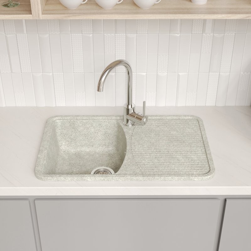 Мойка кухонная Domaci Парма 76-47-210 светло-серая