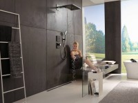 Верхний душ Hansgrohe Rainmaker Select 460 24007600 черный - хром
