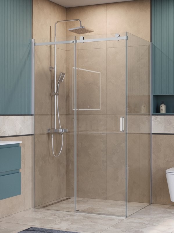 Душевой уголок BelBagno Soft Close-2 AH-1-120/100-C-Cr профиль хром