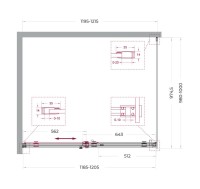 Душевой уголок BelBagno Soft Close-2 AH-1-120/100-C-Cr профиль хром Душевой уголок BelBagno Soft Close-2 AH-1-120/100-C-Cr профиль хром