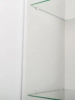 Шкаф-пенал для ванной BelBagno Due 40 подвесной, ручки белые, сатин