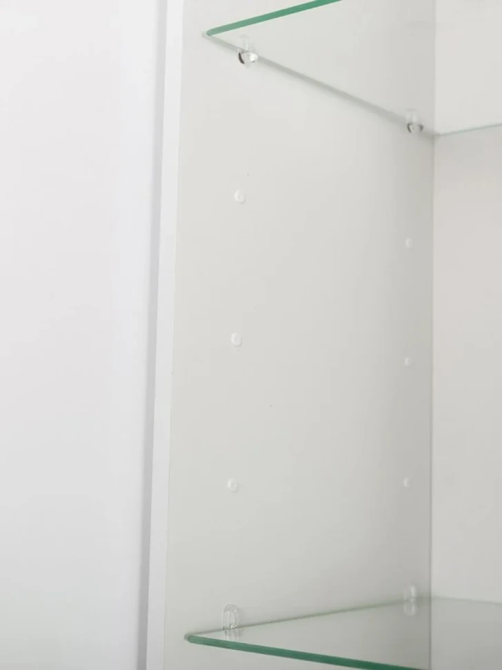 Шкаф-пенал для ванной BelBagno Due 40 подвесной, ручки белые, сатин