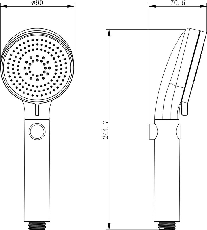 Душевая лейка Lemark LM0818CW