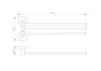 Полотенцедержатель Wonzon & Woghand WW-8141 хром