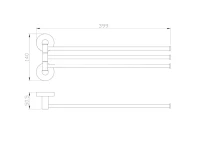 Полотенцедержатель Wonzon & Woghand WW-8141 хром Полотенцедержатель Wonzon & Woghand WW-8141 хром