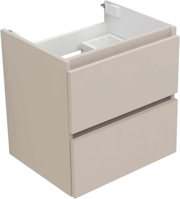 Тумба под раковину без столешницы Aquanet Вега 2.0 50 подвесная, бежевая матовая