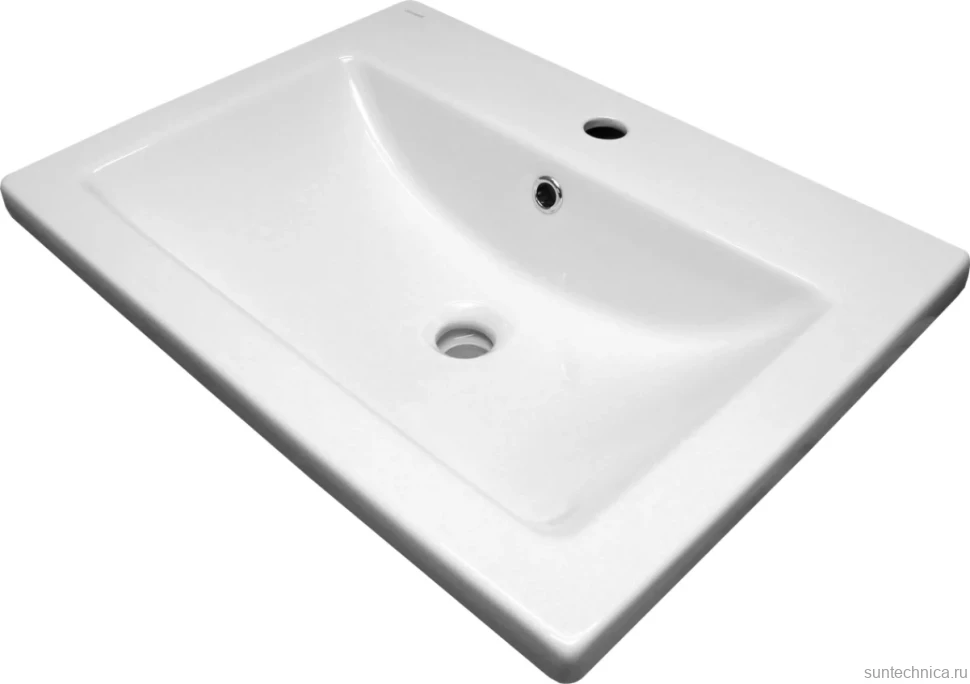 Тумба с раковиной Aquanet Порто 60 белая