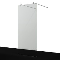 Душевая перегородка Wasserkraft Vechte 60W 60W46 110 см, стабилизатор хром, стекло прозрачное