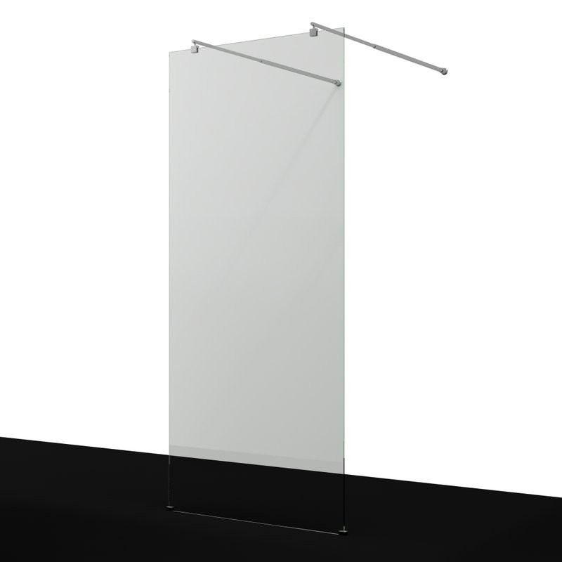 Душевая перегородка Wasserkraft Vechte 60W 60W46 110 см, стабилизатор хром, стекло прозрачное