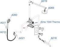 Душевой комплект Wasserkraft A171519 Thermo