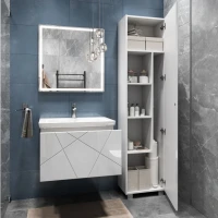Мебель для ванной комнаты Vigo Geometry 60 подвесная, белая, раковина Como 60