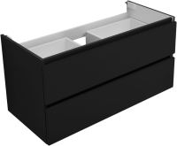 Тумба под раковину без столешницы Aquanet Вега 2.0 100 подвесная, черная матовая