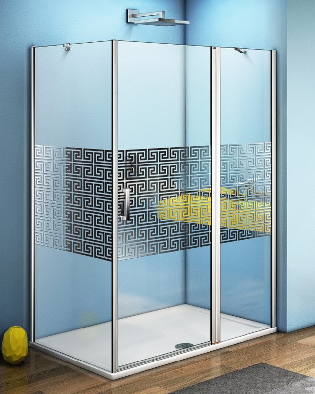 Душевой уголок Good Door Fantasy WTW+SP-F-CH 140x80 + очиститель для стекол