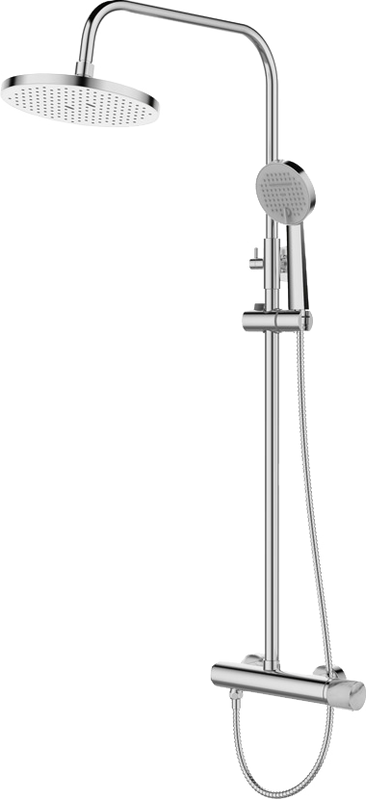 Душевая стойка Bronze de Luxe Focus 24612CM хром, мрамор