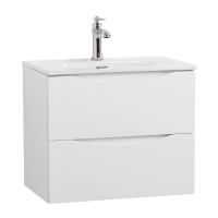 Тумба с раковиной BelBagno Marino-cer-mini 50 подвесная, bianco lucido