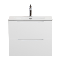 Тумба с раковиной BelBagno Marino-cer-mini 50 подвесная, bianco lucido