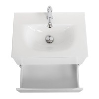 Тумба с раковиной BelBagno Marino-cer-mini 50 подвесная, bianco lucido